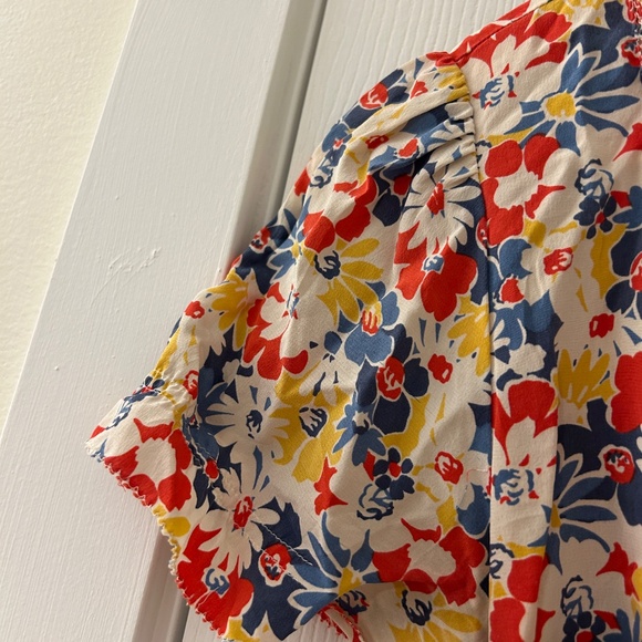 Floral silk tea dress - Picture 3 of 8